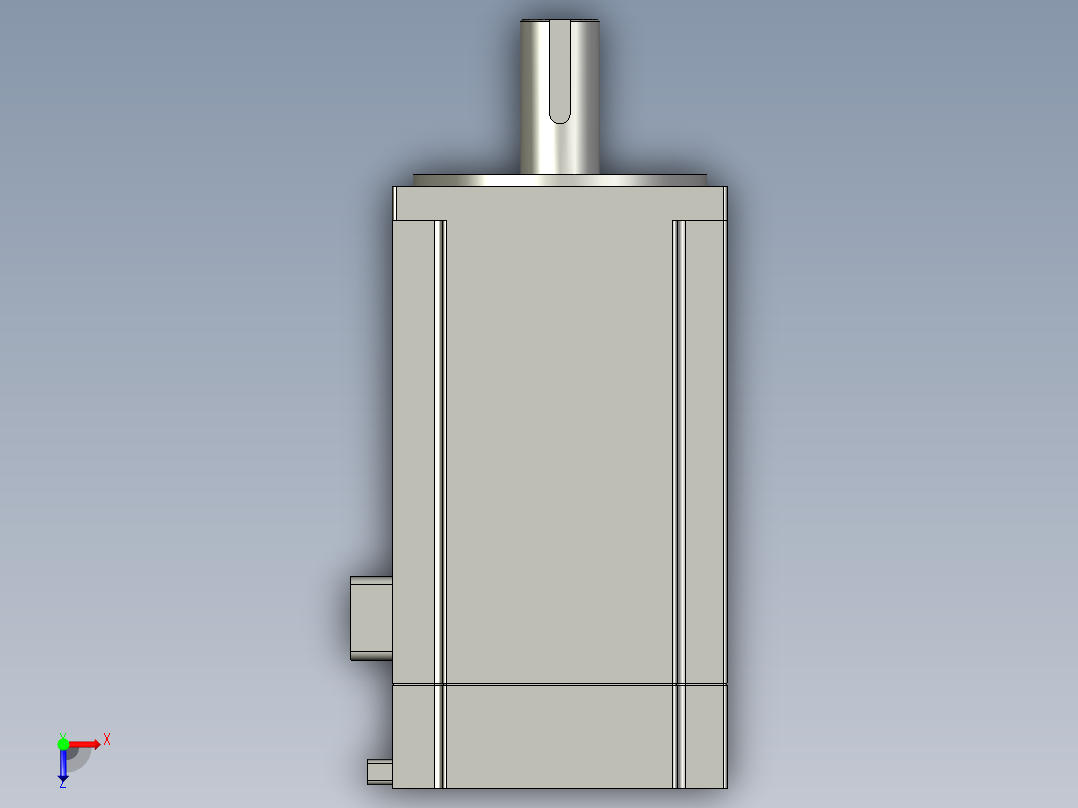 三菱HF-KE73JK伺服电机-MT750B俯视图