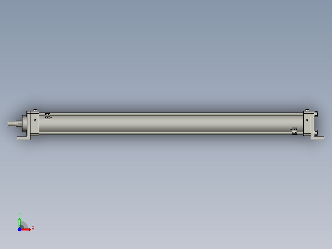 油缸CHDAL80-1000-M9N前视图