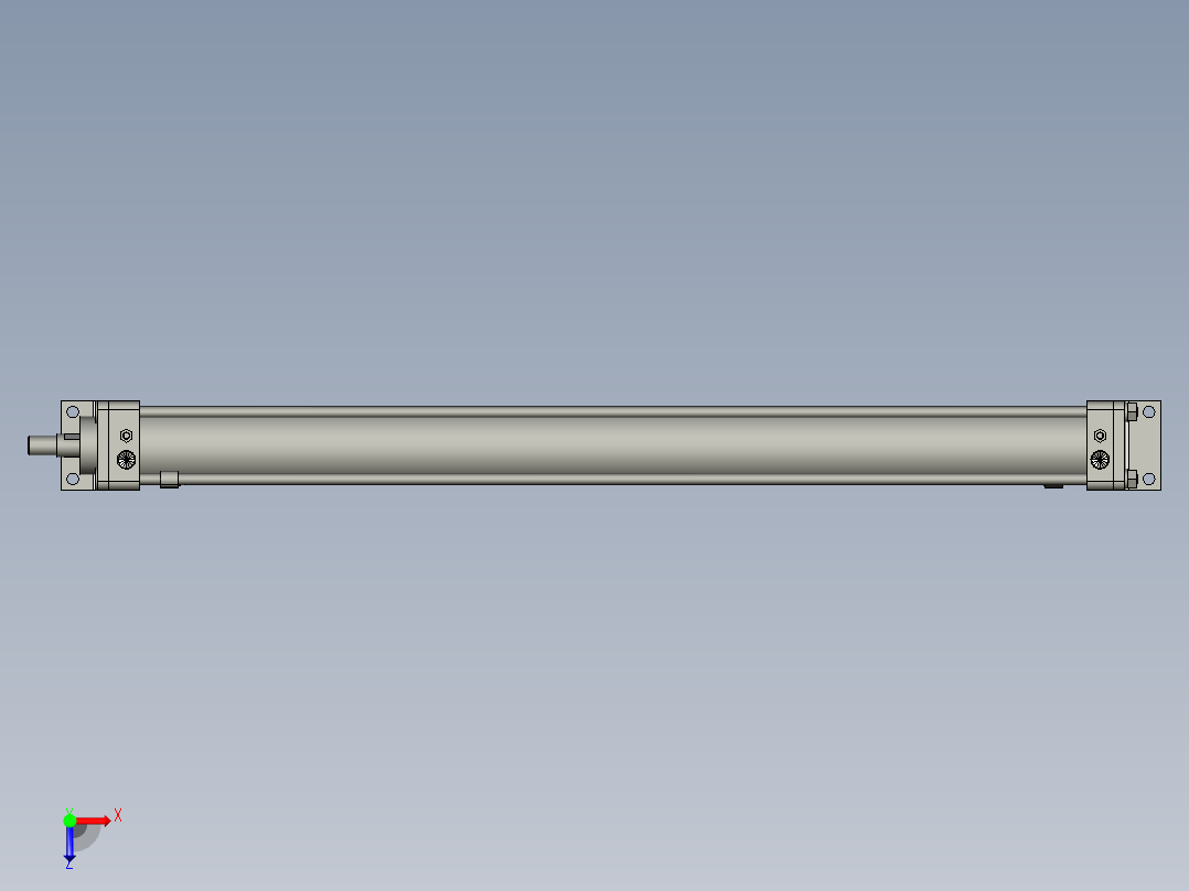 油缸CHDAL80-1000-M9N俯视图