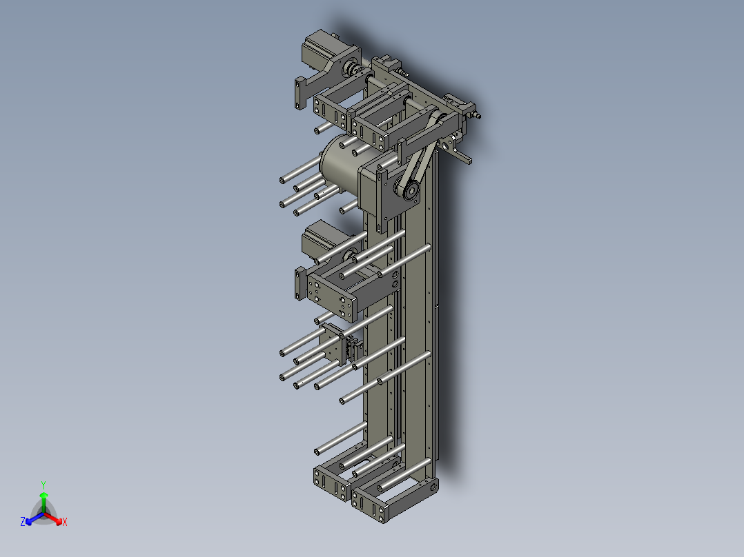 自动化环形输送线主视图