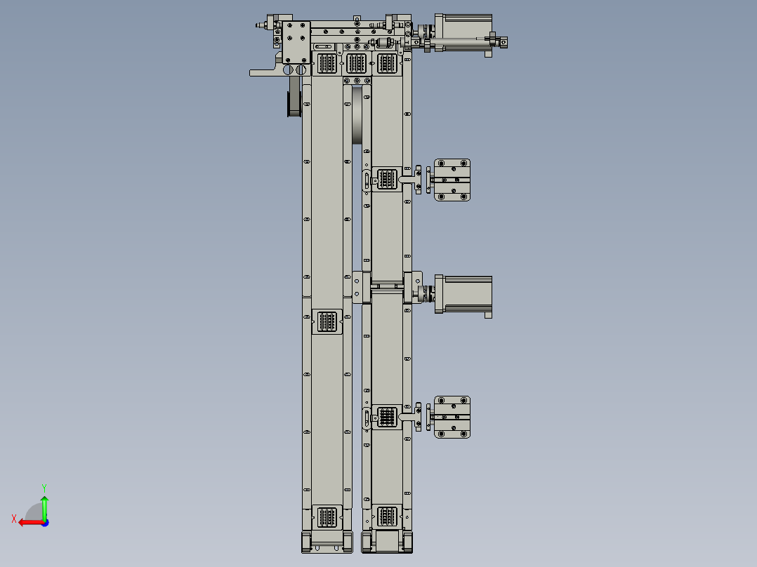 自动化环形输送线后视图