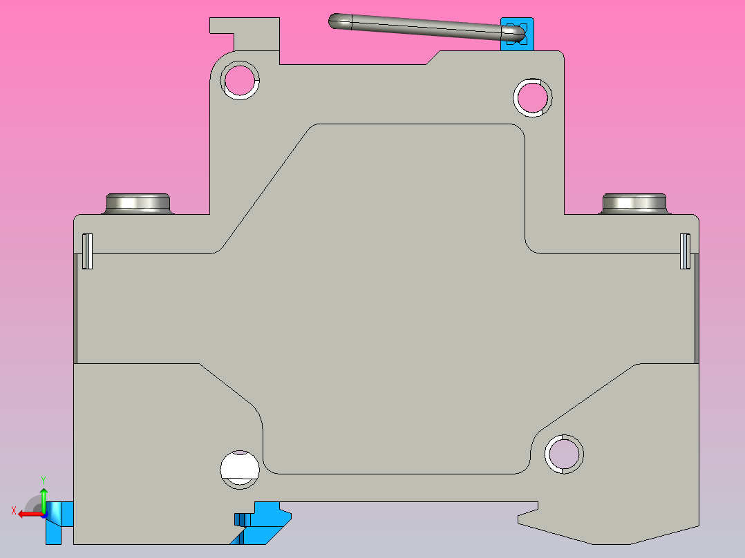 NH3-63&amp;2P&amp;隔离开关三维模型202307后视图