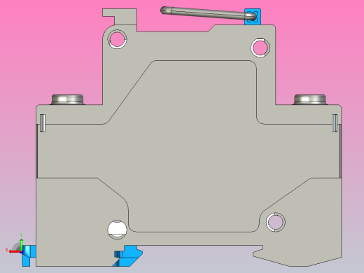 NH3-63&amp;2P&amp;隔离开关三维模型202307后视缩略图