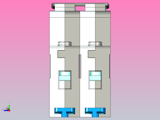 NH3-63&amp;2P&amp;隔离开关三维模型202307右视缩略图