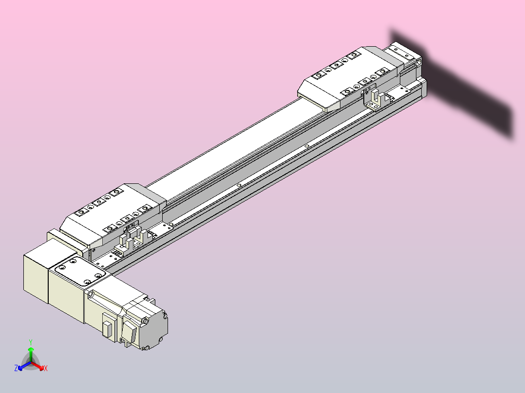 皮带直线轴双滑块型TPA-GCBS-50-P42-L100-DL-M10-N3主视图