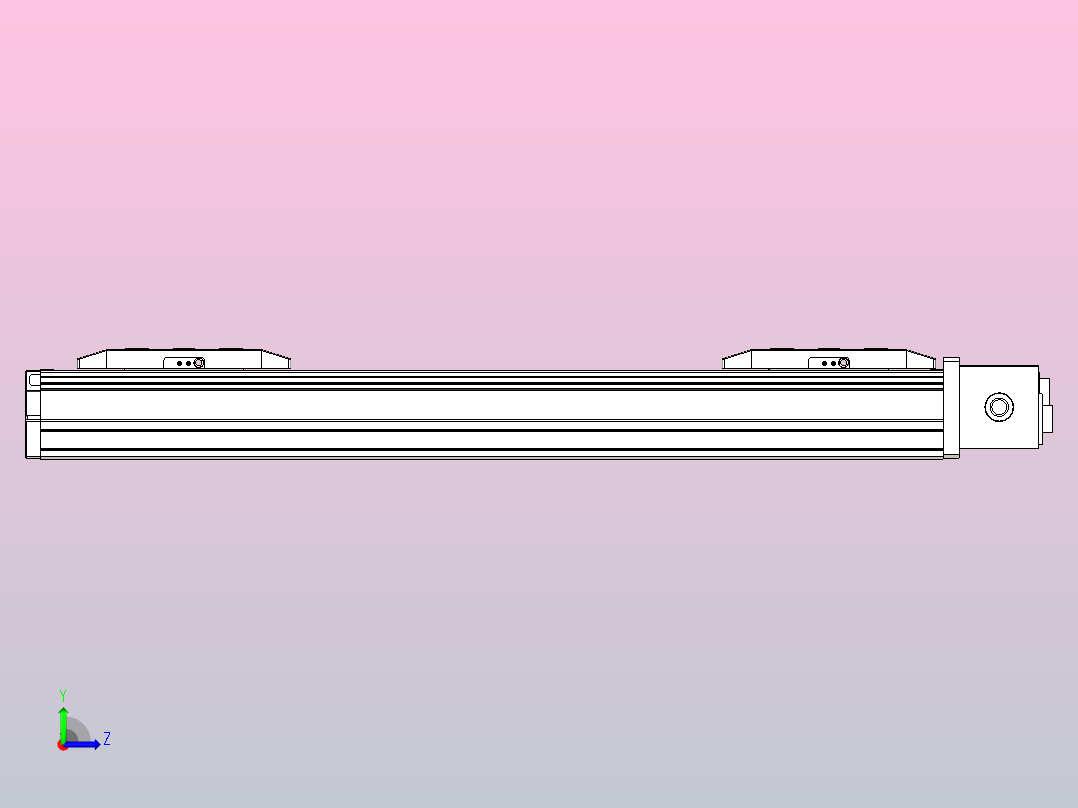 皮带直线轴双滑块型TPA-GCBS-50-P42-L100-DL-M10-N3左视图