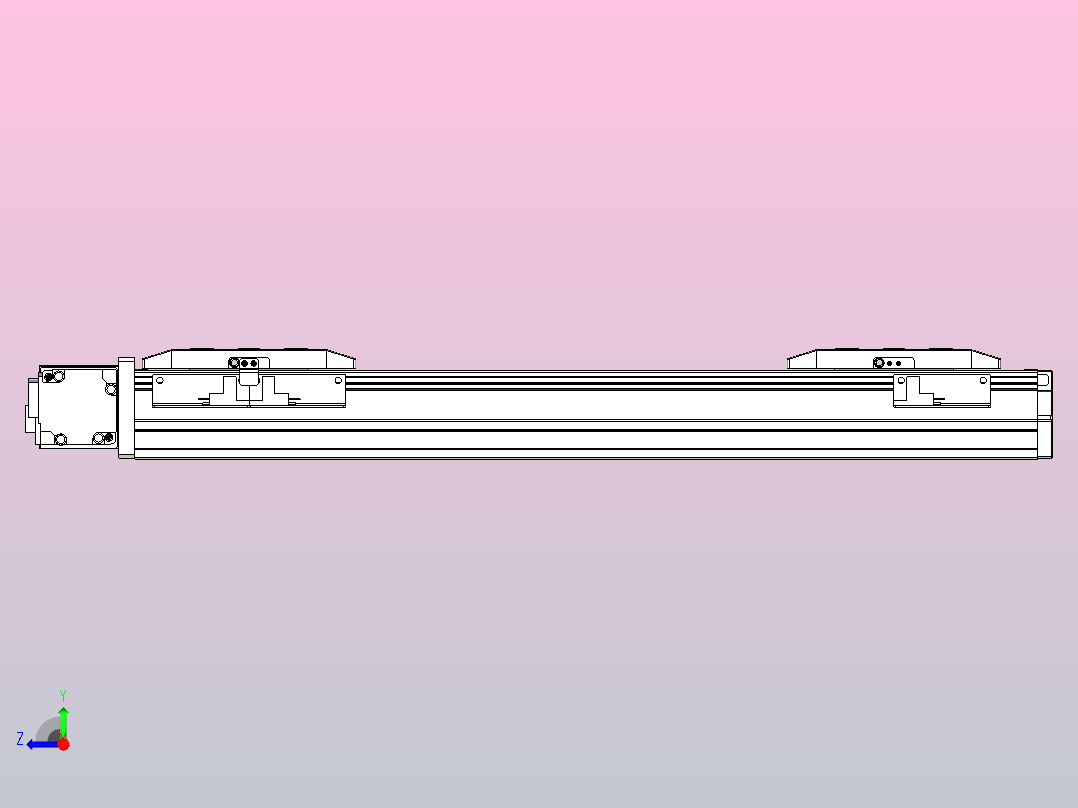 皮带直线轴双滑块型TPA-GCBS-50-P42-L100-DL-M10-N3右视图