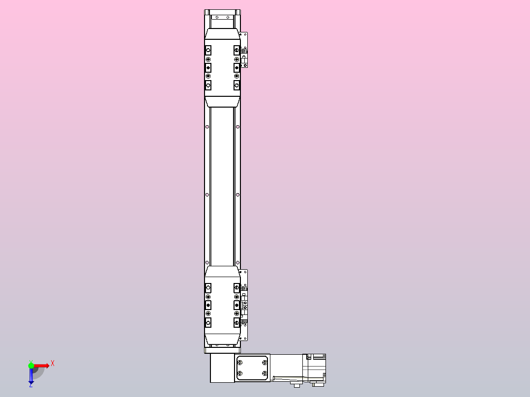 皮带直线轴双滑块型TPA-GCBS-50-P42-L100-DL-M10-N3俯视图