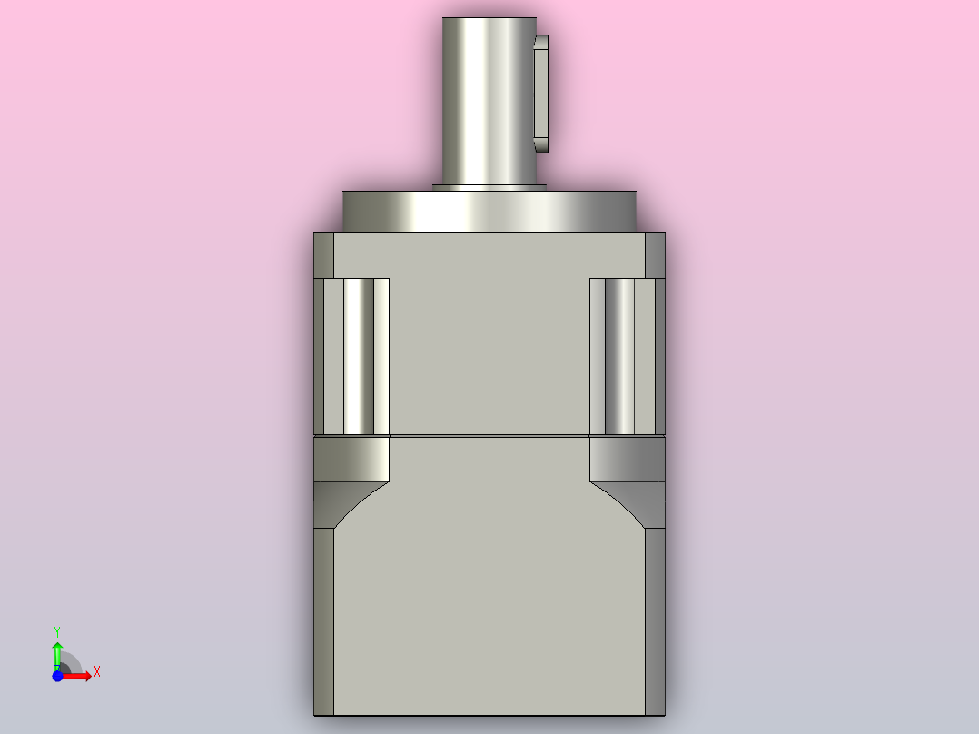 PGH060-L1 14-50-70-M4斜齿行星减速机前视图