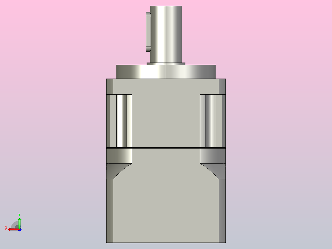 PGH060-L1 14-50-70-M4斜齿行星减速机后视图