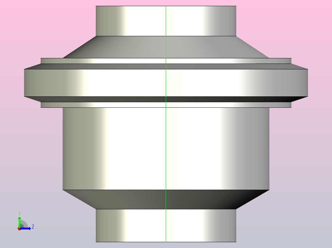 Φ38焊接止回阀（上海远安）左视图