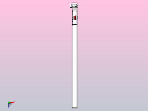 伺服电机集成皮带传动直线执行器TPA-OCB-120-224-L1750-RU-P75-N3俯视缩略图