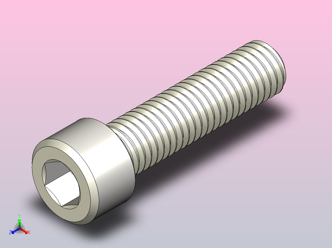 DIN_EN_ISO_4762_M10x40.ipt内六角螺钉主视图