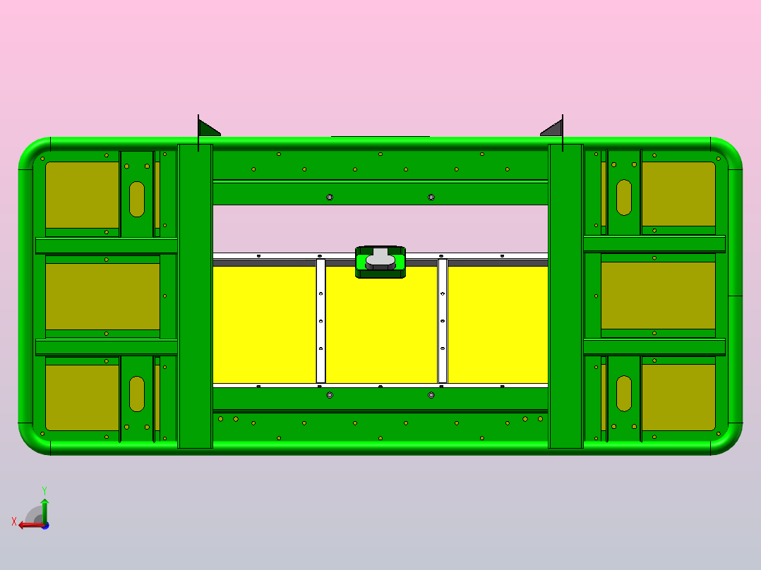 全地形车前货架组装后视图