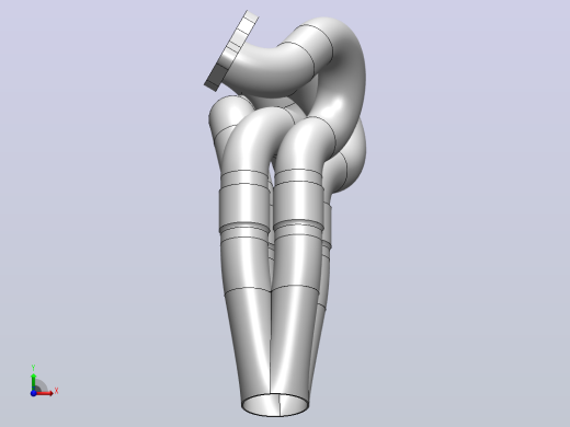 保时捷944 3L turbo排气歧管前视缩略图
