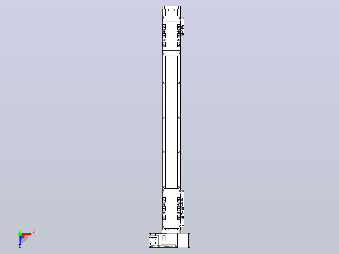 皮带直线轴双滑块型TPA-GCBS-50-P42-L175-RU-M10-N3俯视图