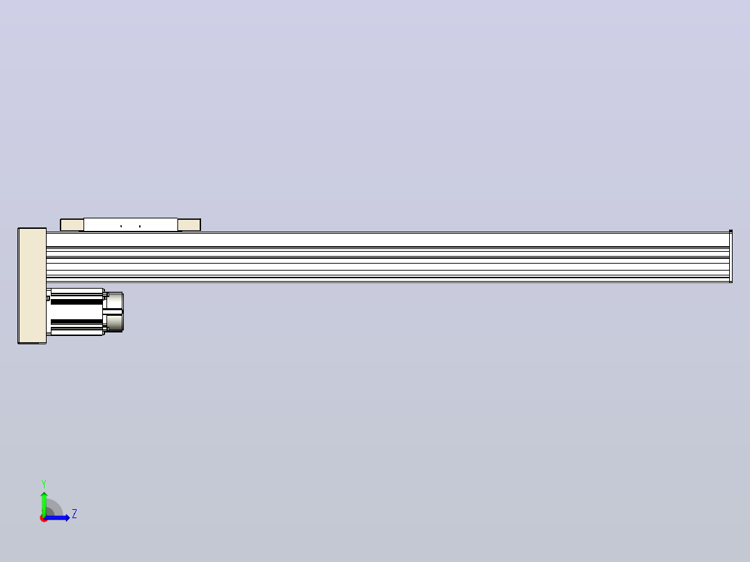 滚珠丝杠直线轴带导轨全封闭TPA-HCR-220D-3210C-L1100-MP-C-P1K-N3左视图