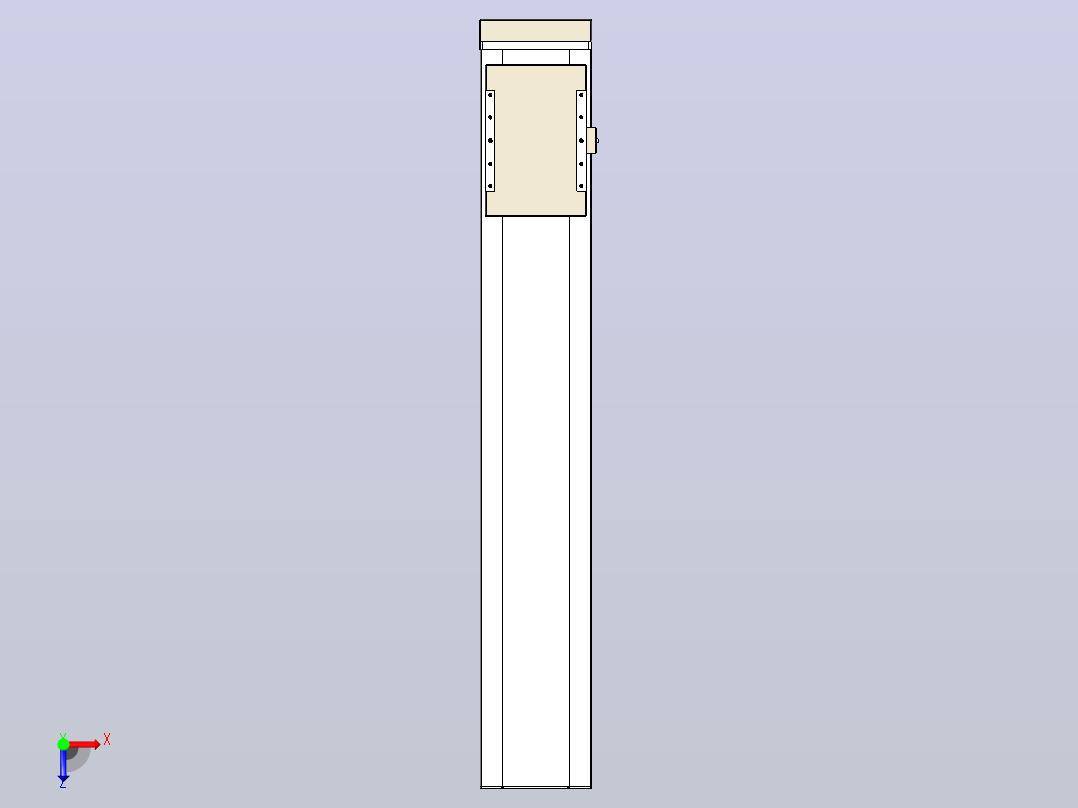 滚珠丝杠直线轴带导轨全封闭TPA-HCR-220D-3210C-L1100-MP-C-P1K-N3俯视图