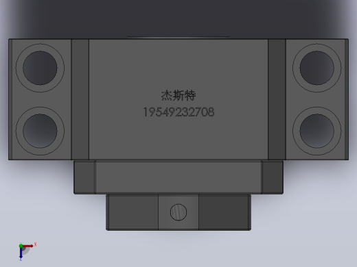 BK丝杆支撑座[BK35]俯视缩略图