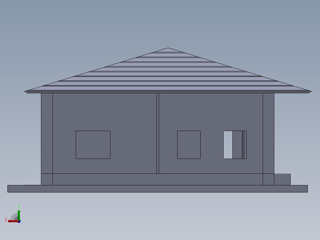 住宅后视图