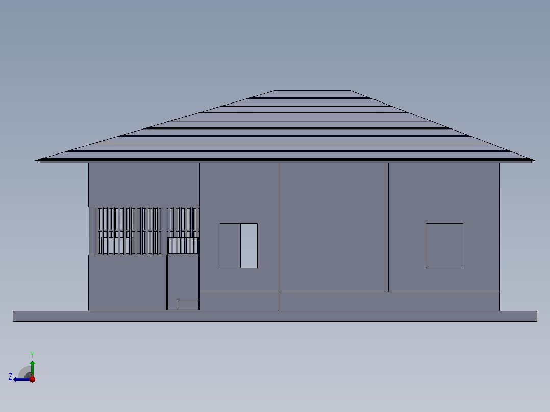 住宅右视图