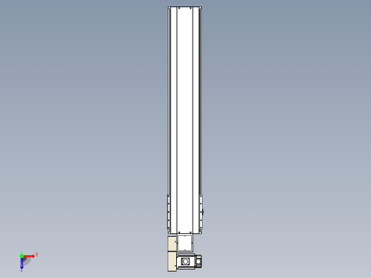 皮带直线轴半封闭可选导轨TPA-HNB-220D-176-L1100-ML-C-P1K-N3俯视缩略图
