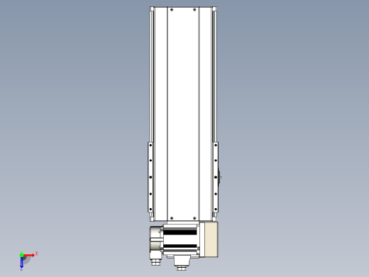 皮带直线轴半封闭可选导轨TPA-HNB-220D-176-L300-RU-Y-P1K-N3俯视缩略图