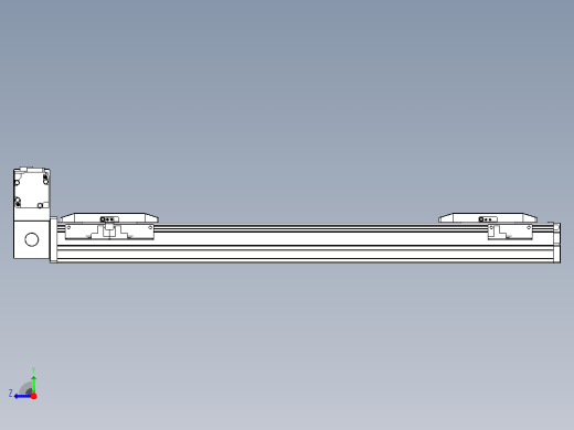皮带直线轴双滑块型TPA-GCBS-50-P42-L150-LU-M10-N3右视缩略图