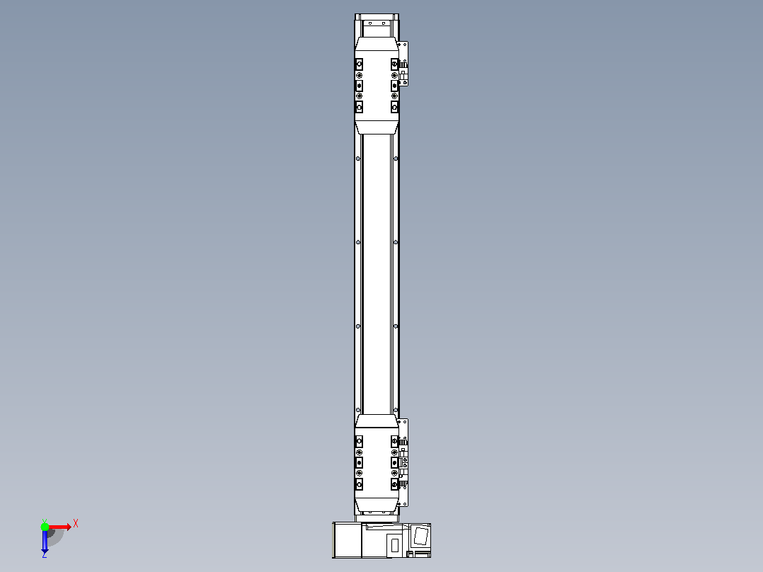 皮带直线轴双滑块型TPA-GCBS-50-P42-L150-LU-M10-N3俯视图