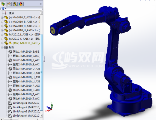 安川motomanMA2010关节可运动机器人模型缩略图