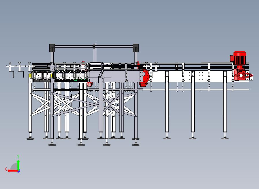 变轨流水线后视图