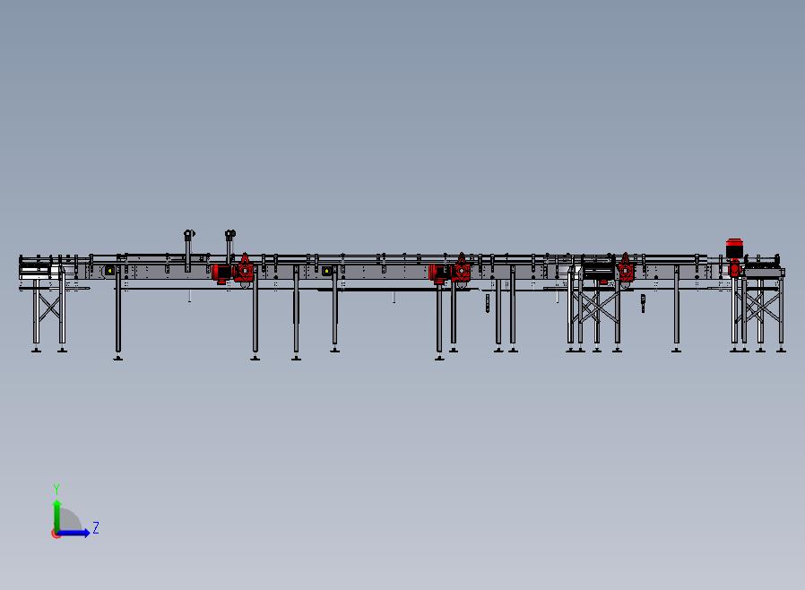 变轨流水线左视图