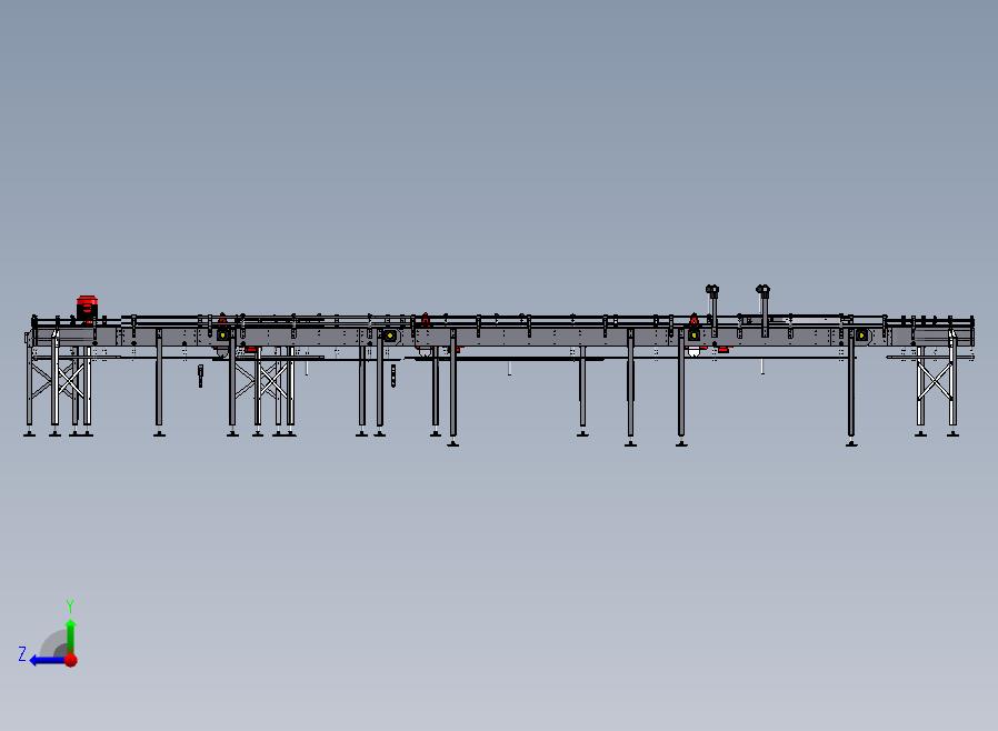 变轨流水线右视图