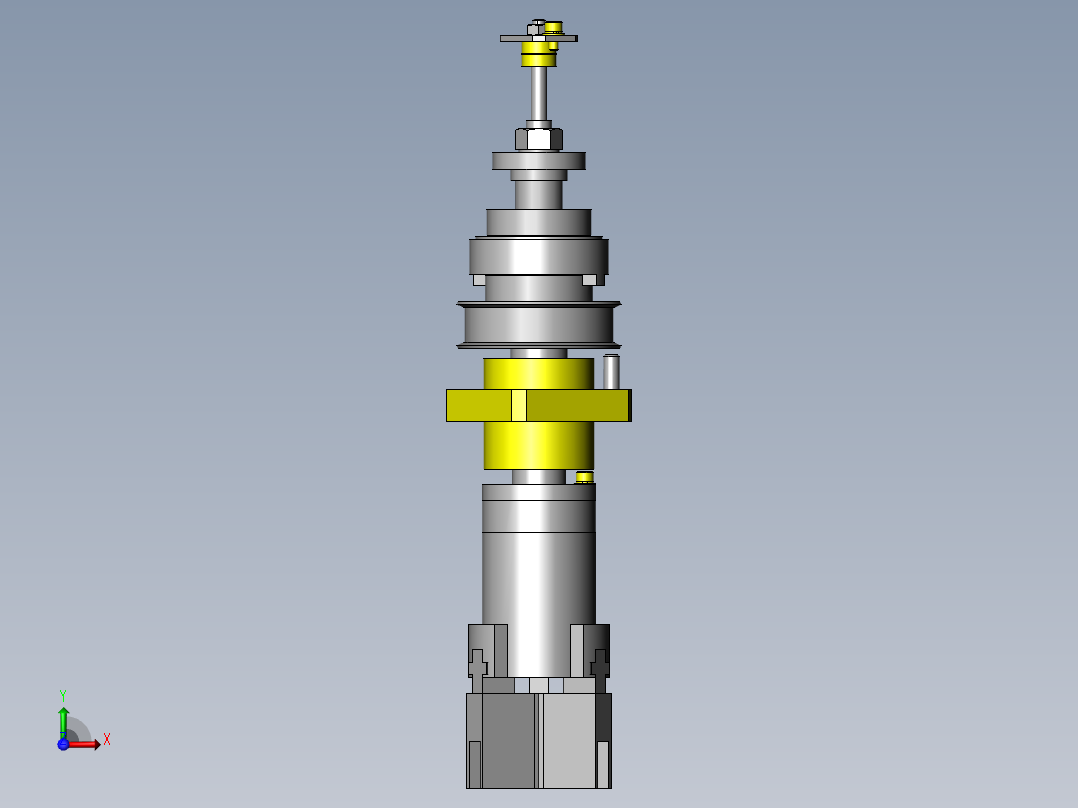 旋转气动夹具前视图