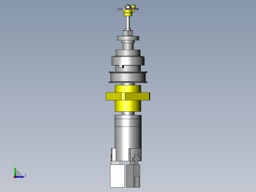 旋转气动夹具左视缩略图