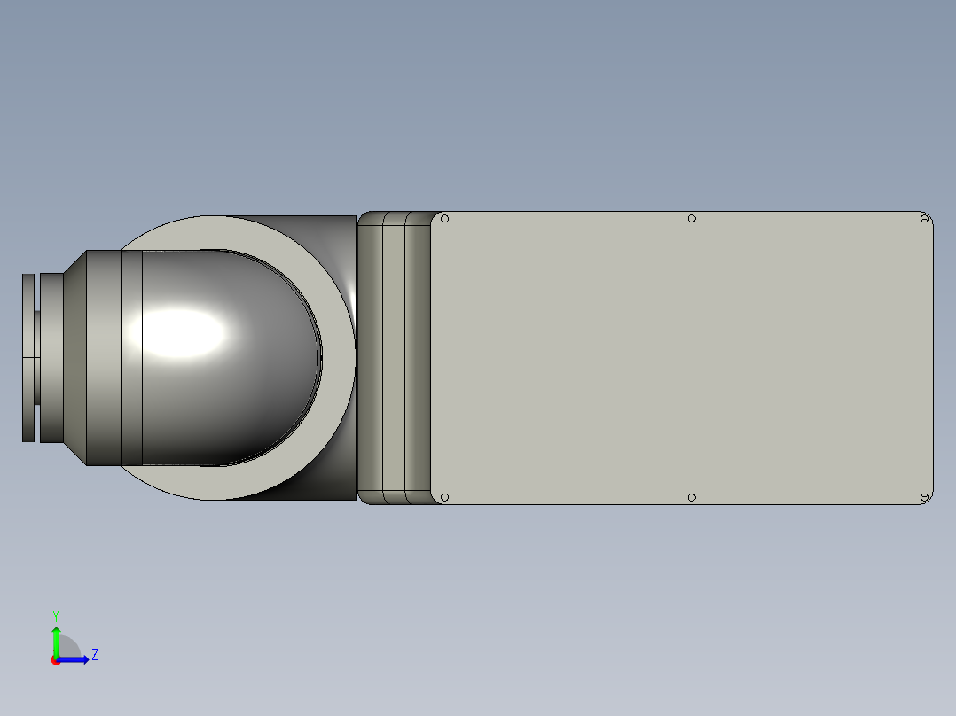 3dof-robot-orientation-mechanism STP IGS左视图