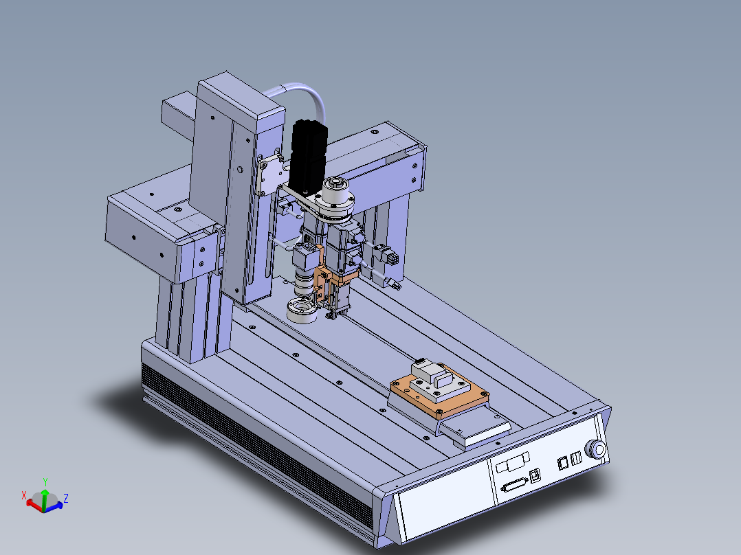 桌面形USB自动穿线机 sw15可编辑