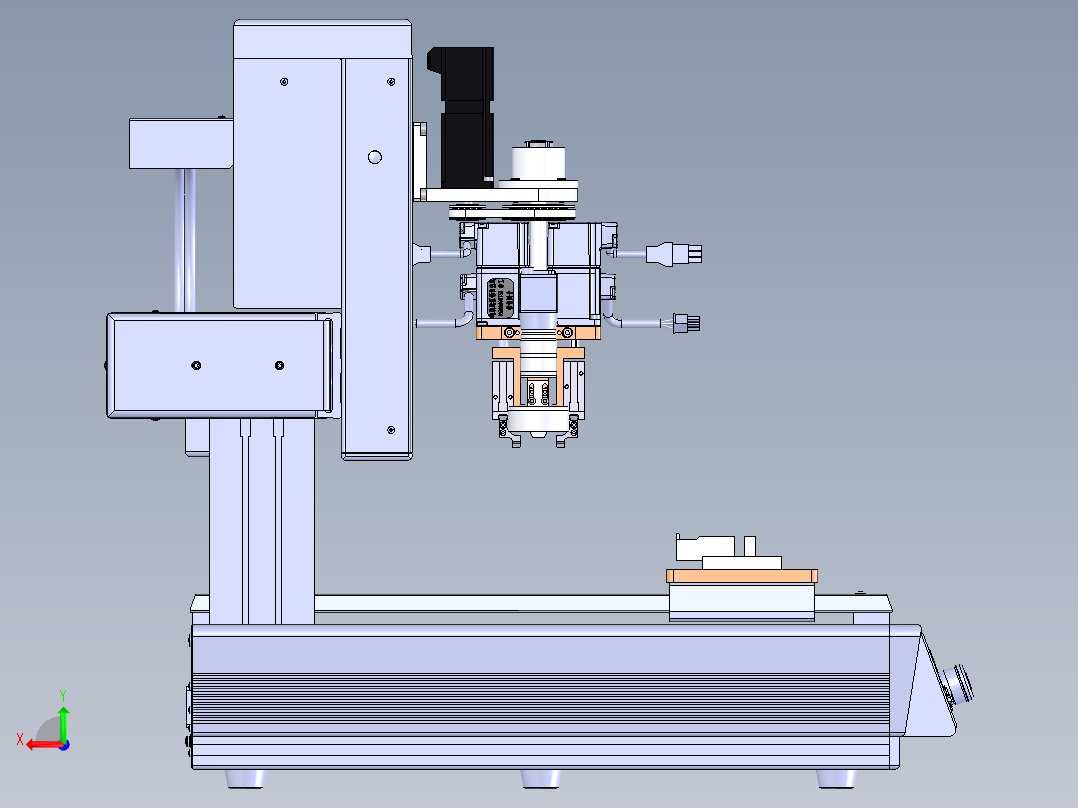 桌面形USB自动穿线机 sw15可编辑后视图