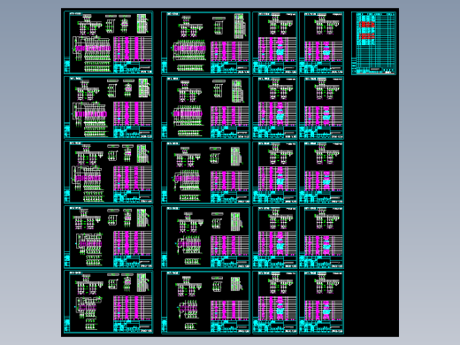 低压配电柜电容补偿柜标准图集(全套）