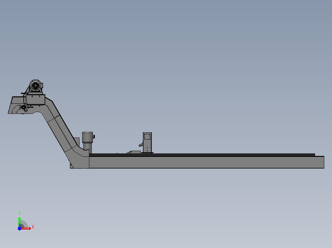 T905 机床排屑器前视图