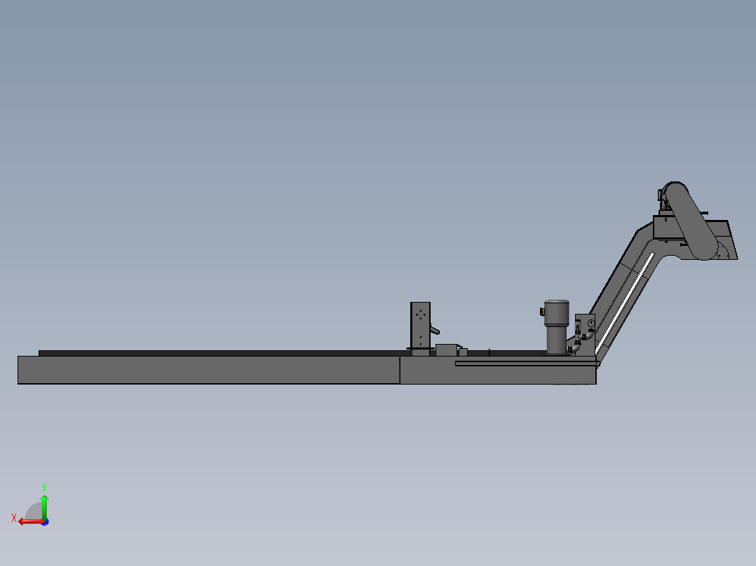 T905 机床排屑器后视图