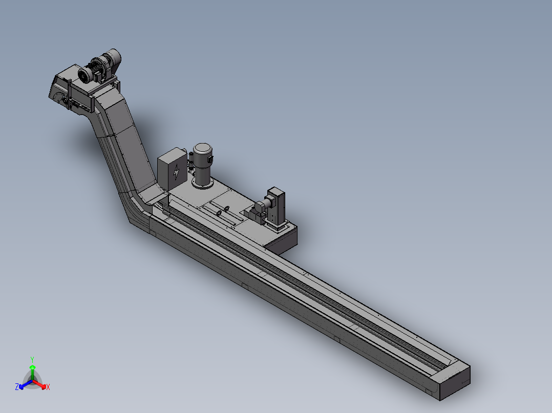T905 机床排屑器正等轴测图
