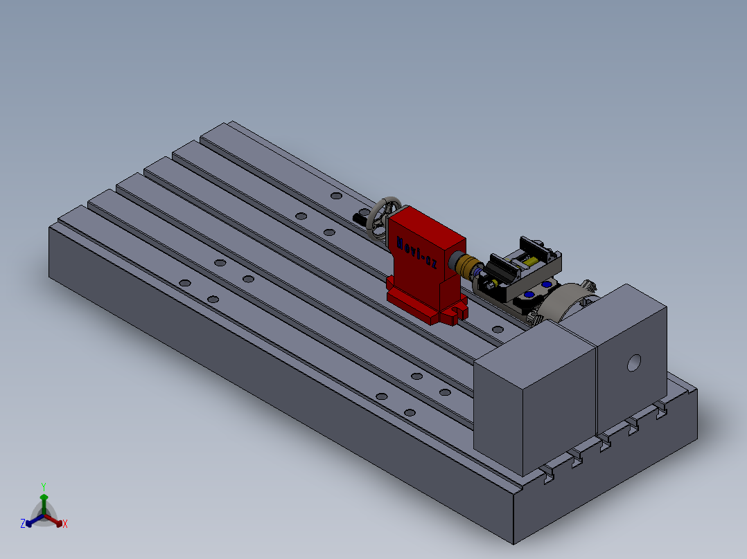 机床正等轴测图