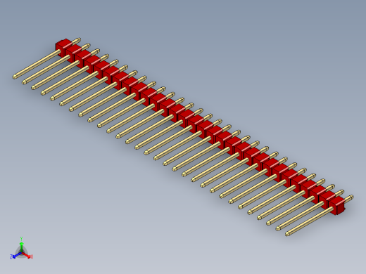 彩色公头100mil（2.54mm）系列-DS1021_red_1x30p_100mil_Type5_rev1.0