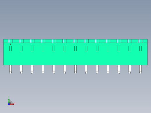 DEGSON 2EDG 系列 5.08mm 可插拔接线端子组-2EDGVC-5.08-13P-14-00AH前视缩略图