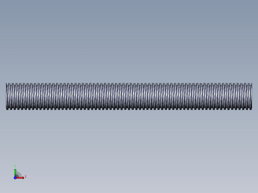 公制 （ISO） 梯形螺钉-TR22x3x200.SLDPRT前视缩略图