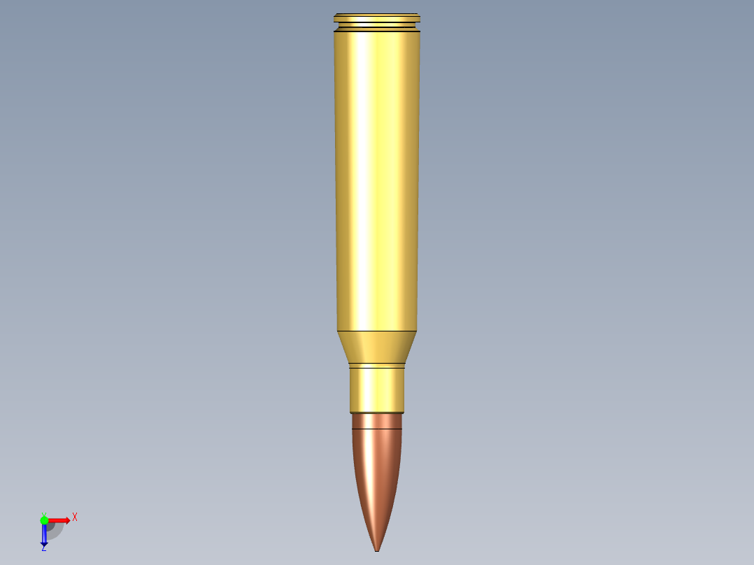 0.338 Lapua Magnum弹药俯视图