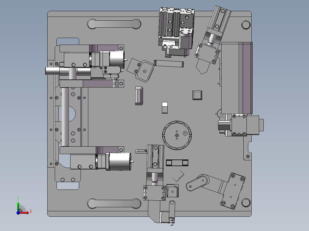 车灯气密性检测夹具前视图