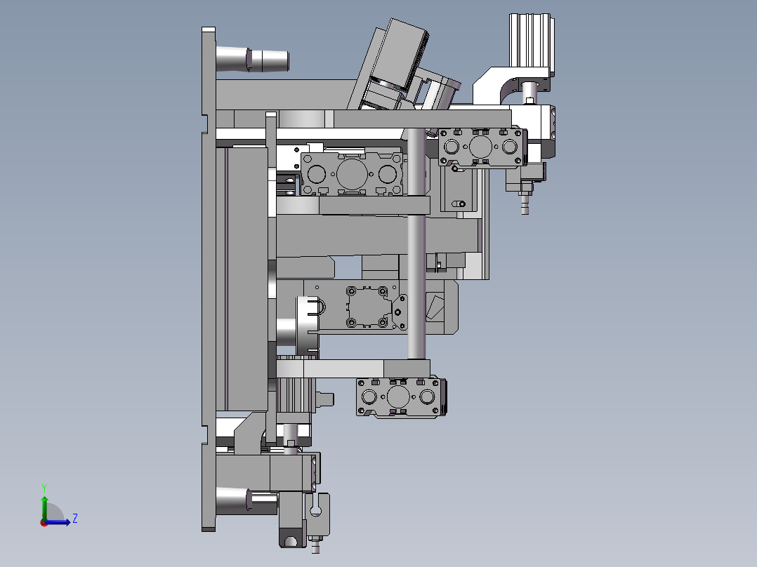 车灯气密性检测夹具左视图