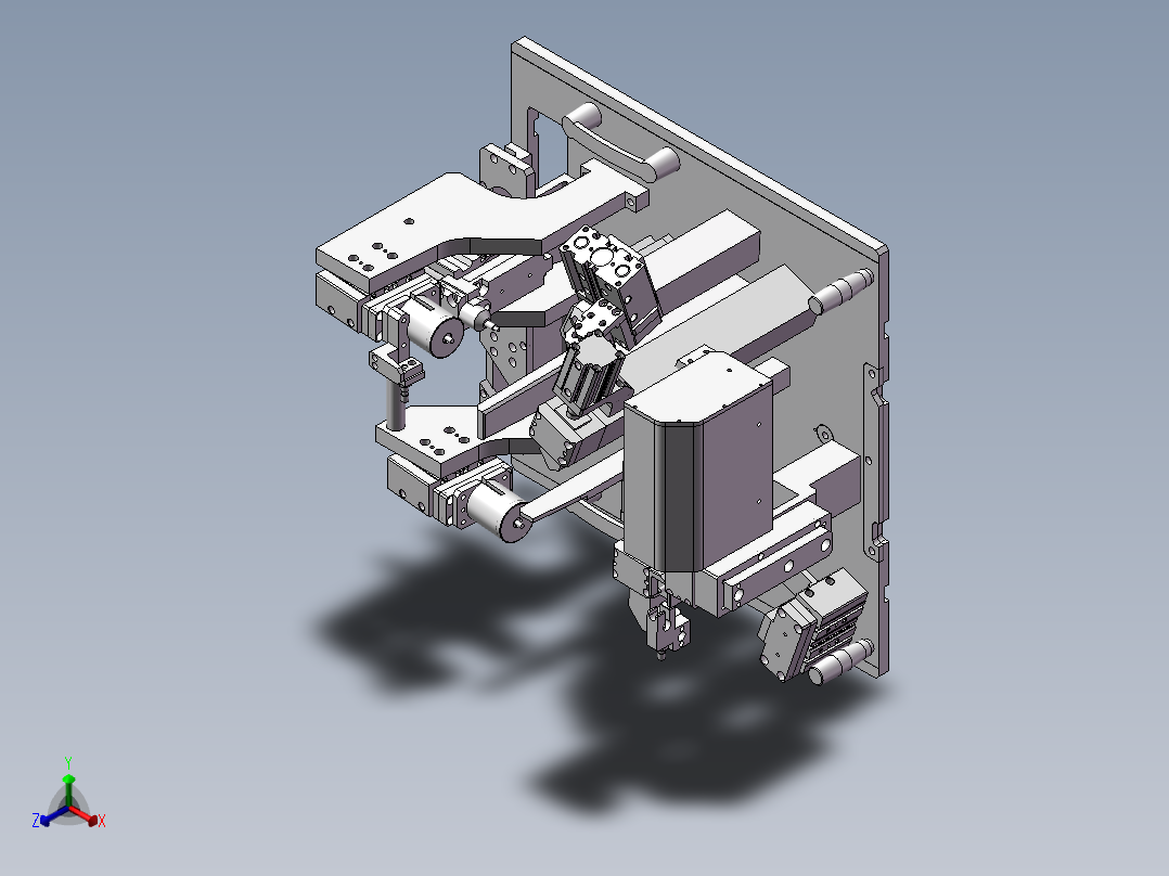车灯气密性检测夹具正等轴测图